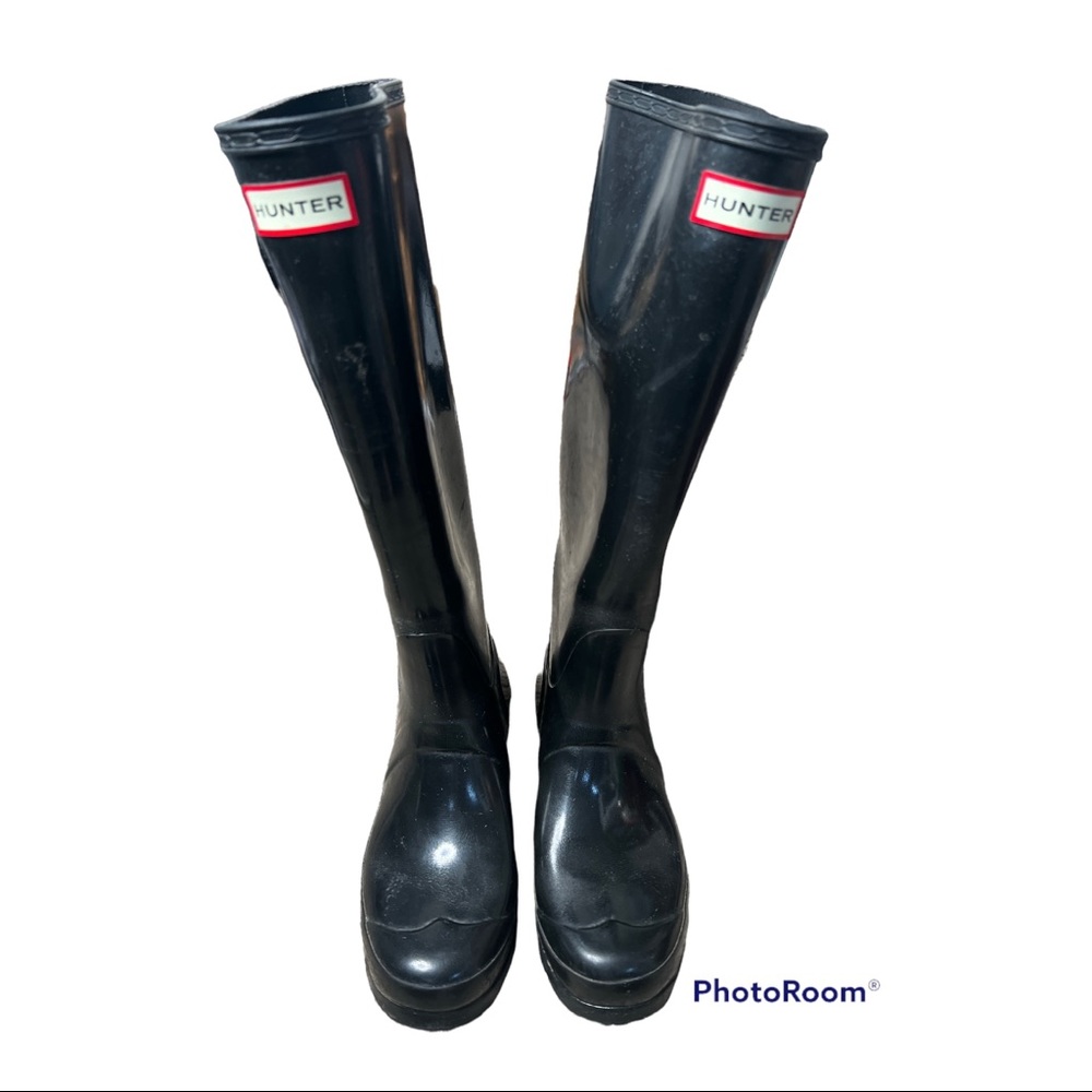 Hunter Tall Black Rain Boots